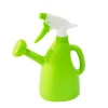 Household Plastic watering pot mini green indoor Wholesale watering can with spray for kids