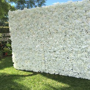 Hydrangea Plus Rose Silk Flower Background Wedding Decoration Artificial Flower Wall Backdrop