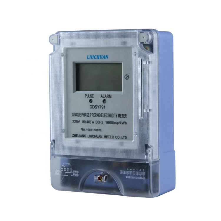 IC CARD prepayment digital smart electric energy meter with lcd display