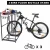 Import indoor floor metal storage rack bicycle organizer holder stand bike rack for garage from China