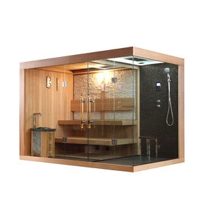 indoor modern home combined cabin 4 people large steam ozone shower dry sauna room