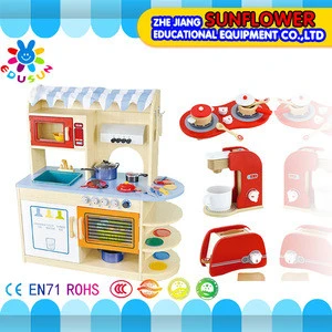 Indoor playhouse children kitchen furniture kids house toy pretend play toys wooden dollhouse