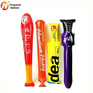 Inflatable noise maker cheering sticks for sports