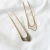 Import ins metal shell u shaped hairpin hair clip  tool minimalist hair bun fork headdress wedding bridal from China