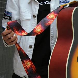 Instrument accessories thermal transfer polyester guitar strap