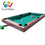 interesting kids and adults inflatable sport game inflatable billiard table ,giant human inflatable snooker ball for sale