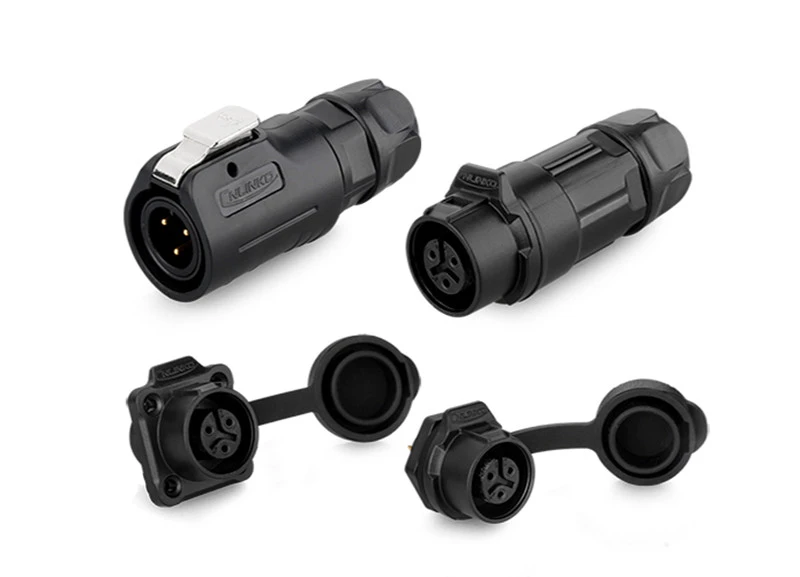 IP67 M12 3P Waterproof Power Cable Connector Electrical Wire Quick Connectors