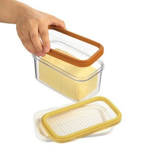 Japanese butter cutting case rectangle serving food storage container