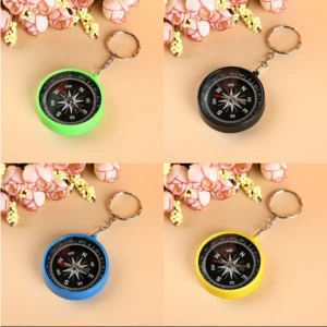 JAXY promotional plastic cheap mini portable marine colorful navigation toy compass for kids camping hiking hunting and fishing