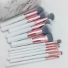JDK makeup tools portable very Hot marble cosmetic brush set 12pcs makeup brushes with pouch for travel make up