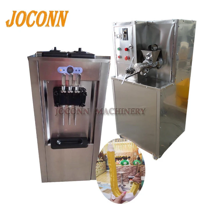 jipangyi cane ice cream extruder / korean pipe ice cream puffing filling machine/ J shape icecream cane corn puffing machine