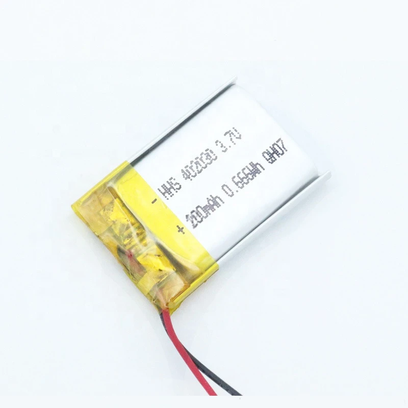 KC certification Lithium Rechargeable 402030 3.7V 200mah li polymer battery for digital products