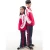 Import kids beautiful  primary school uniforms red blazer design with pictures from China
