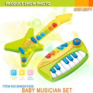 Kids Musician Toys Musical Instrument Electronic Guitar Organ Toys Set