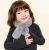 Import Kids Winter Scarf Cute Soft Cross Tie Fluffy Scarf fleece scarf Solid Color Neck Warmer for Girls Boys from China