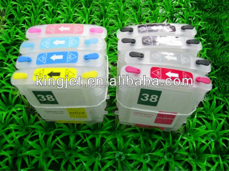 Kingjet 280ML long refill ink cartridge for HP 82 for HP 500 510 800 with chips