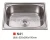 Import kitchen stainless steel sink with water drop tray,SS hand make from China