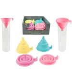 Kitchen tool foldable oil Funnel Silicone Collapsible Funnel