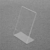 L shape acrylic advertising card holder display stand