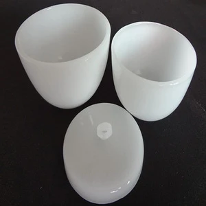 Laboratory use cleary fused silica quartz for heating or Chemical, quartz crucibles for gold melting