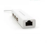 Laptop computer USB to RJ45 Lan card combo 1 port network 3 port USB hub  Ethernet adapter