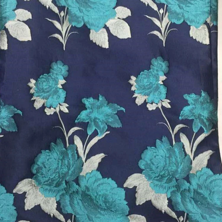 Latest Lady Beauty Dress Fabric Yarn Dyed Brocade Jacquard Woven Fabric tibetan brocade fabrics
