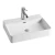 Import lavabo washbasin ceramic sanitary ware rectangle countertop white Bathroom vanity vessel sinks from China