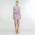 Import Lavender Lilac V-neck Cocktail Autumn Elegant with Belt Fitted Dress from USA