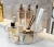 Import Lazy Susan bearing spinning tray Compartment Anti Skid Turntable Kitchen Organizer Round Rotating Spice Rack 2 tier from China