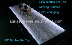 LED bar counter and Bar top with Moving bubbles