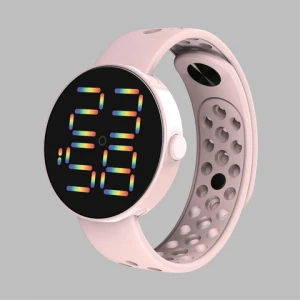 LED disc silicone electronic watch student couple simple sports fashion watch