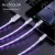 Import LED flash light3 in1 charging cable LED Luminous data line cable from China