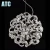 LED Modern Designer Pendant Lighting LED Chandelier Crystals Pendant Light AT8101-700+500+300