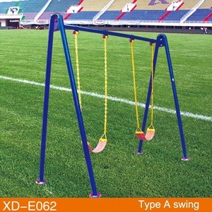 Leisure Used A-shaped 2 Seat Double Outdoor Playground Patio Swing Sets for Adults