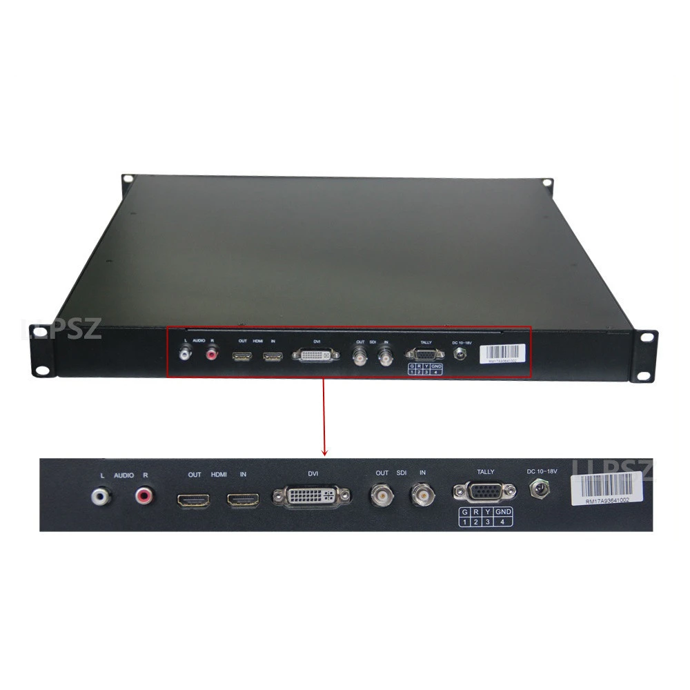 Lilliput RM-1730S 300cd/m2 high brightness 17.3 inch rack mount frame industrial lcd monitor