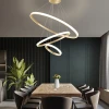 Living Room Dining Room Circle Rings Acrylic Aluminum Body ring fixture LED Ceiling Lamp Modern Pendant Lights