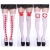 Import Long Girls Women Knee High Socks Halloween Cosplay Costume Horrible White Nurse Stockings from China