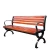 Import Long wood composite park Stable outdoor  bench chair from China