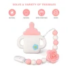Lovely Chew Egg with Pacifier Clip Feeder Shape Baby Teether Kits
