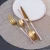Import Luxury 304 Stainless Steel Fork And Spoon Set Pink Gold Cutlery Flatware Set from China