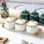 Import Luxury green Salt Sugar Tea Container Storage Jar Household Cooking Kitchen Tool Ceramic Condiment Spice Jars Set Bottle from China