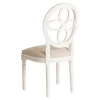 Luxury hotel furniture Imitated wood chairs metal frame hollow out dining chair