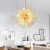 Import Luxury lamps home decor pendant hanging spark lamp sea urchin shape gold decoration bedroom pendant light from China