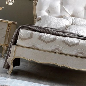 Luxury Rococo french provincial king bed