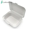 LuzhouPack Customized Clamshell Takeout Food Containers Biodegradable to Go Box with Lids for Lunch