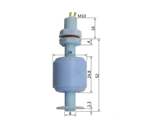 M10*52mm 50W Plastic water level sensor manufacturers Magnetic float switch EP5210-2A1