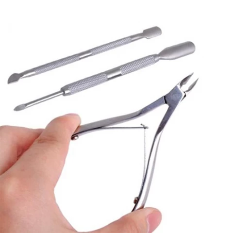 Manicure Tool Cuticle Nail Cutter Spoon Pusher Remover Nipper Clipper Set