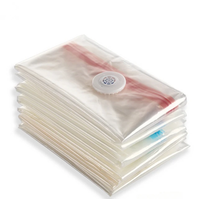 Manufacture high quality clear vacuum storage bag for quilt and clothes packaging