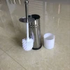 Manufacturer Directly Supply Stainless Steel Standing Toilet Brush Holder with Inner Cup