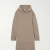 Import manufacturer wholesale custom hooded oversize loose relaxed fit women casual wool blend cashmere sweater dress for winter from China